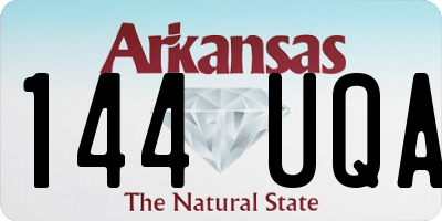AR license plate 144UQA