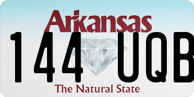 AR license plate 144UQB