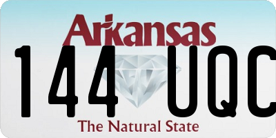 AR license plate 144UQC