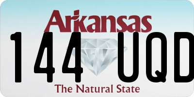 AR license plate 144UQD