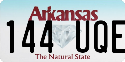 AR license plate 144UQE