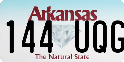 AR license plate 144UQG