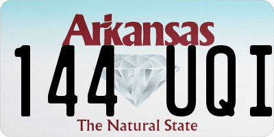AR license plate 144UQI
