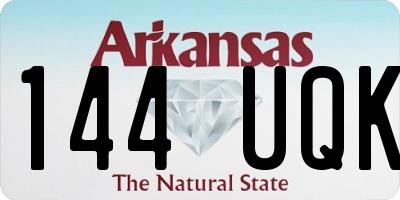 AR license plate 144UQK