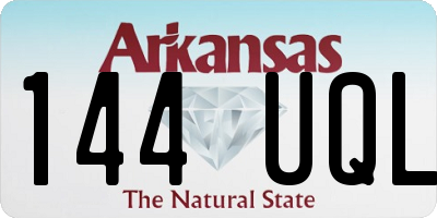 AR license plate 144UQL