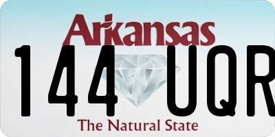 AR license plate 144UQR