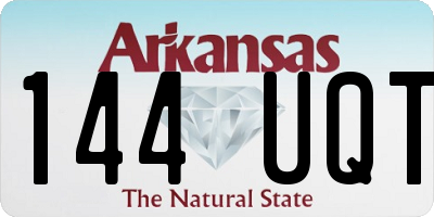 AR license plate 144UQT