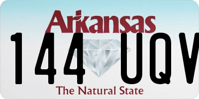 AR license plate 144UQV