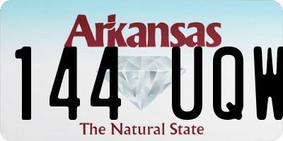 AR license plate 144UQW