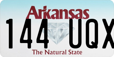 AR license plate 144UQX