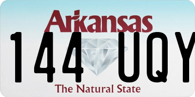 AR license plate 144UQY