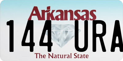 AR license plate 144URA