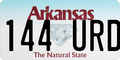 AR license plate 144URD