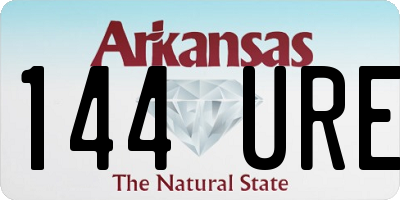 AR license plate 144URE
