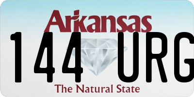AR license plate 144URG