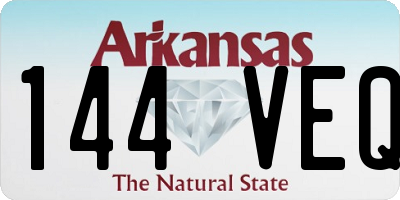 AR license plate 144VEQ