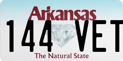 AR license plate 144VET