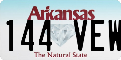 AR license plate 144VEW