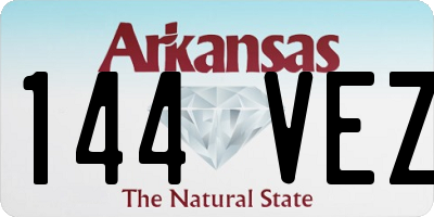 AR license plate 144VEZ