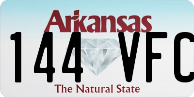 AR license plate 144VFC