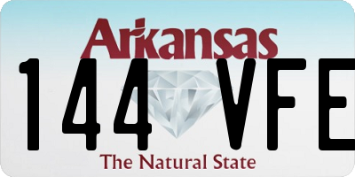 AR license plate 144VFE
