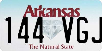 AR license plate 144VGJ