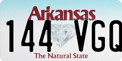 AR license plate 144VGQ