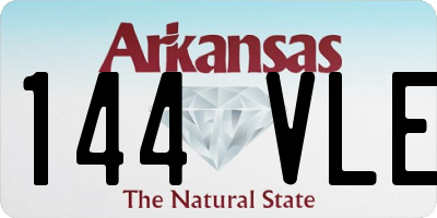 AR license plate 144VLE