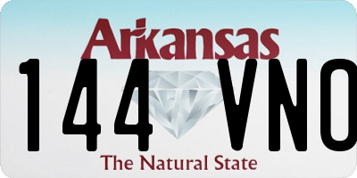 AR license plate 144VNO