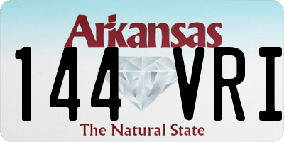AR license plate 144VRI