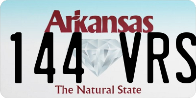 AR license plate 144VRS