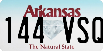 AR license plate 144VSQ