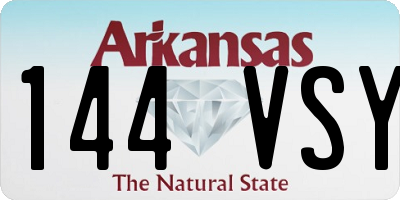 AR license plate 144VSY