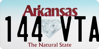 AR license plate 144VTA