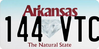 AR license plate 144VTC