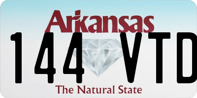 AR license plate 144VTD