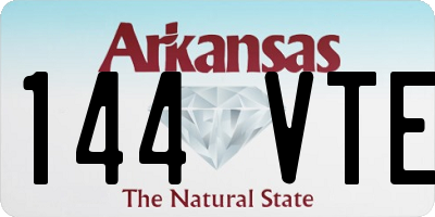 AR license plate 144VTE