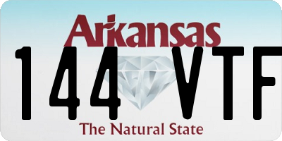 AR license plate 144VTF
