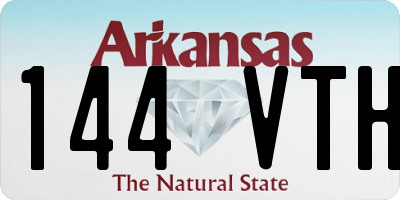 AR license plate 144VTH