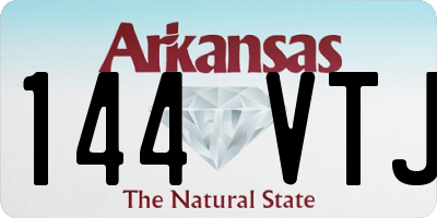 AR license plate 144VTJ