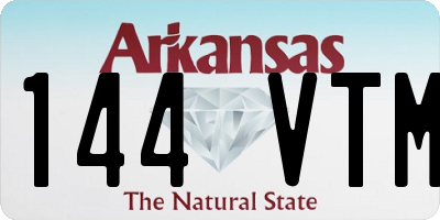 AR license plate 144VTM