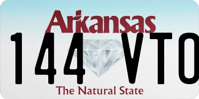 AR license plate 144VTO