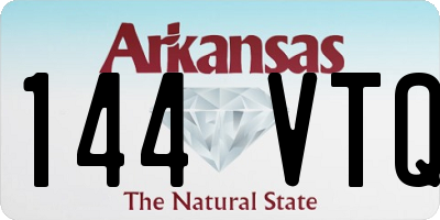 AR license plate 144VTQ