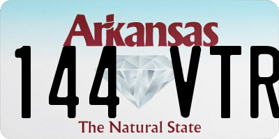 AR license plate 144VTR