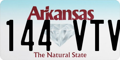 AR license plate 144VTV