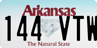 AR license plate 144VTW