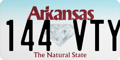 AR license plate 144VTY