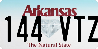 AR license plate 144VTZ