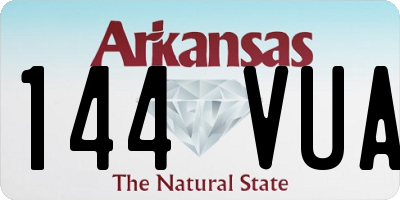 AR license plate 144VUA