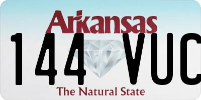 AR license plate 144VUC